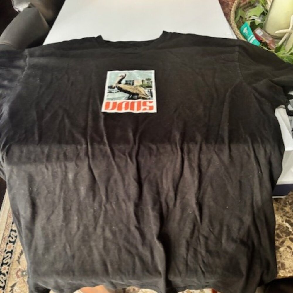 Vans Mens X Large Classic Fit Black Graphic Tee Shirt